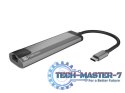 Stacja dokująca Multi Port Fowler Go USB-C - Hub 2x USB 3.0, HDMI 4K, USB-C PD, RJ45
