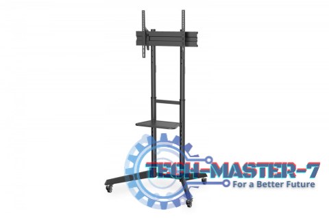 Stojak mobilny pojedynczy z półką 1xLCD max. 70" max. 50kg, VESA max. 600x400 Stojak mobilny pojedynczy z półką 1xLCD max. 70" max. 50kg, VESA max. 600x400