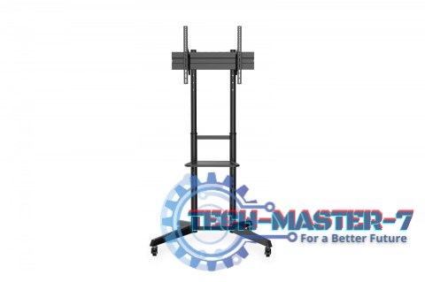 Stojak mobilny pojedynczy z półką 1xLCD max. 70" max. 50kg, VESA max. 600x400 Stojak mobilny pojedynczy z półką 1xLCD max. 70" max. 50kg, VESA max. 600x400
