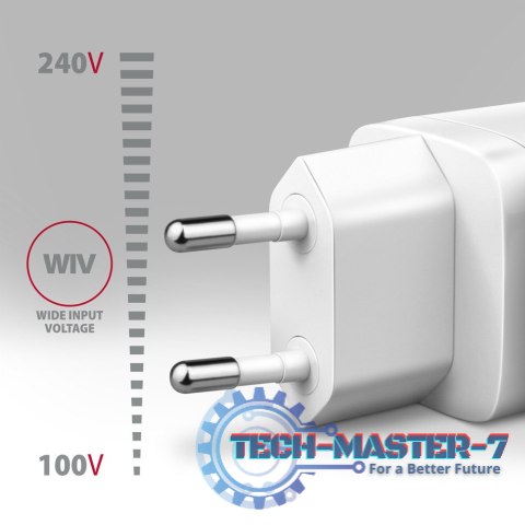 ACU-PQ30W Ładowarka sieciowa PD & QC 30W, QC3.0,4.0/AFC/FCP/PPS/Apple Biała ACU-PQ30W Ładowarka sieciowa PD & QC 30W, QC3.0,4.0/AFC/FCP/PPS/Apple Biała