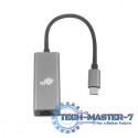 Adapter USB C - RJ45 szary, 10/100/1000 Mb/s
