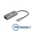 Adapter USB C - RJ45 szary, 10/100/1000 Mb/s