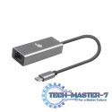 Adapter USB C - RJ45 szary, 10/100/1000 Mb/s