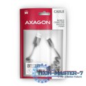 BUCM-AM10TB Kabel Twister USB-C - USB-A, 0,6m, USB 2.0, 2.4A, ALU, PVC Czarny