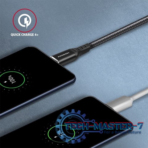 BUCM-CM10AB Kabel USB-C - USB-C 2.0, 1m, PD 60W, 3A, ALU, oplot Czarny BUCM-CM10AB Kabel USB-C - USB-C 2.0, 1m, PD 60W, 3A, ALU, oplot Czarny
