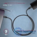BUCM3-CM30AB Kabel USB-C - USB-C, 3.0m, PD 60W, 3A, ALU, oplot, czarny