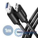 BUMM3-AM10AB Kabel Micro-B USB USB-A 3.2 Gen 1, 1m, 3A, ALU, PVC Czarny