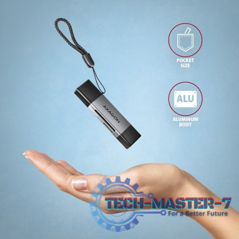 CRE-DAC Czytnik kart zewnętrzny USB3.2 Gen 1 Type-C + Type-A SD/microSD CRE-DAC Czytnik kart zewnętrzny USB3.2 Gen 1 Type-C + Type-A SD/microSD