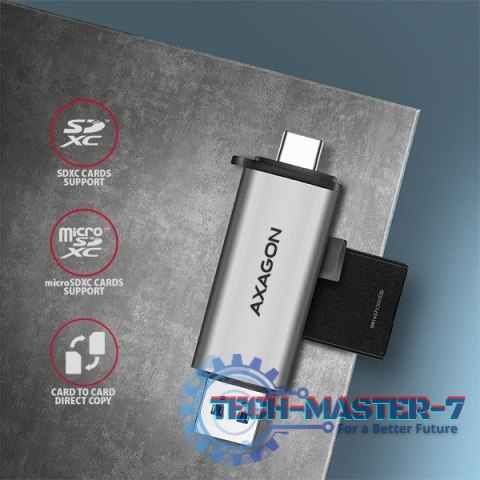 CRE-SAC Czytnik kart zewnętrzny USB3.2 Gen 1 Type-C + Type-A SD/microSD CRE-SAC Czytnik kart zewnętrzny USB3.2 Gen 1 Type-C + Type-A SD/microSD