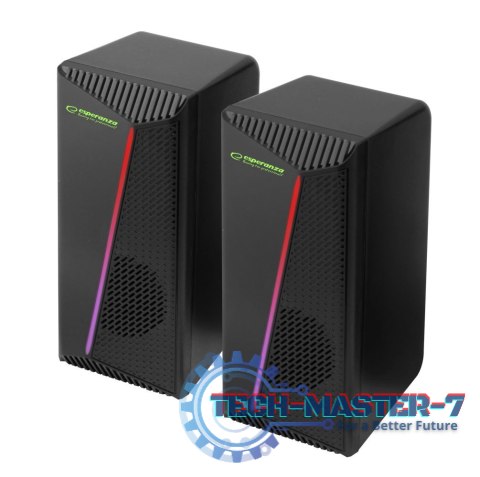 Głośniki 2.0 USB LED Rainbow Nortec