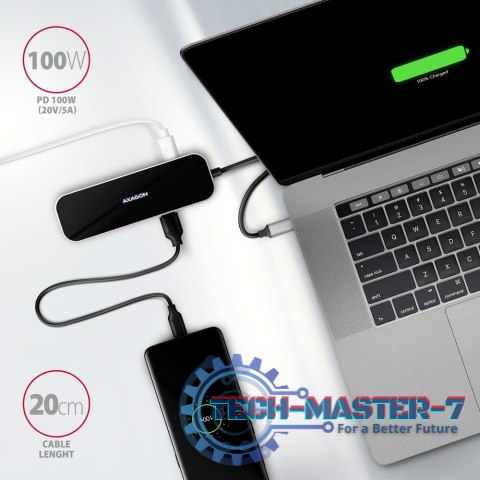HMC-6H4A Wieloportowy hub 4x USB-A + HDMI, USB-C 3.2 Gen 1, PD 100W, 20cm USB-C kabel HMC-6H4A Wieloportowy hub 4x USB-A + HDMI, USB-C 3.2 Gen 1, PD 100W, 20cm USB-C kabel