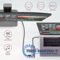 HMC-HCR3A Wieloportowy hub 3x USB-A + HDMI + SD/microSD, USB-C 3.2 Gen1, 20cm USB-C kabel