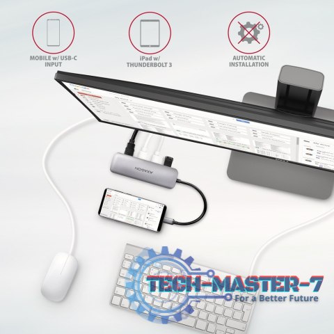 HMC-HCR3A Wieloportowy hub 3x USB-A + HDMI + SD/microSD, USB-C 3.2 Gen1, 20cm USB-C kabel HMC-HCR3A Wieloportowy hub 3x USB-A + HDMI + SD/microSD, USB-C 3.2 Gen1, 20cm USB-C kabel