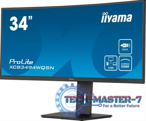 Monitor 34 cale XCB3494WQSN-B5 VA,UWQHD,1500R,USB-cDock,KVM,HAS(150mm) Monitor 34 cale XCB3494WQSN-B5 VA,UWQHD,1500R,USB-cDock,KVM,HAS(150mm)