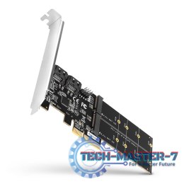 PCES-SA4M2 Kontroler PCIe 2x wewnętrzny port SATA 6G + 2x wewnętrzny port M.2 B-key SATA, SP & LP