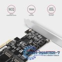 PCES-SA4M2 Kontroler PCIe 2x wewnętrzny port SATA 6G + 2x wewnętrzny port M.2 B-key SATA, SP & LP