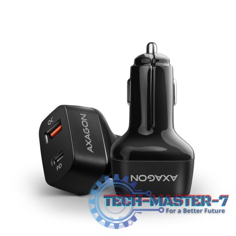 PWC-PQ38 Ładowarka samochodowa PD & QUICK 38W, 2x port (USB-A + USB-C), PD3.0/QC3.0/AFC/FCP/Apple