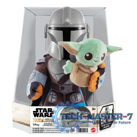 Pluszaki z funkcją Star Wars Klan dwóch Grogu i Mandalorianin