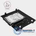 RHD-435 Ramka metalowa do montażu 4x 2.5" HDD (2x 2.5" HDD/SSD & 1x 3.5" HDD) w pozycji 5.25" Czarna