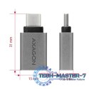 RUCM-AFA Redukcja, USB 3.1 Type-C męska -> Type-A żeńska ALU