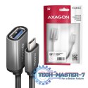 RUCM-AFAC Kabel adapter USB 3.2 Gen 1 Type-C samiec -> Type-A żeńska, 0,2m, 3A, ALU