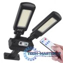 Solarna lampa uliczna LED z czujnikiem i pilotem MCE447
