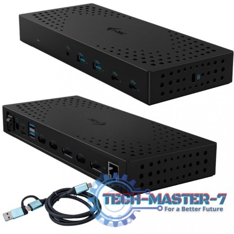 Stacja dokująca USB 3.0 / USB-C / Thunderbolt, 3 x 4K Gen 2 + zasilanie 100 W