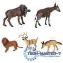 Figurki zwierząt zwierzęta zoo safari farma akcesoria skrzynka 19 el.