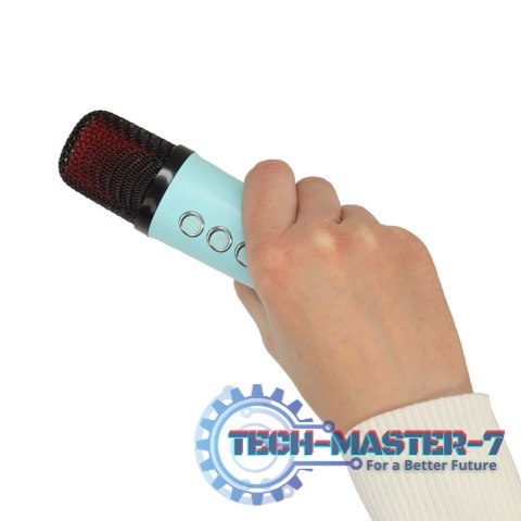 Głośnik do karaoke USB Bluetooth niebieski Głośnik do karaoke USB Bluetooth niebieski