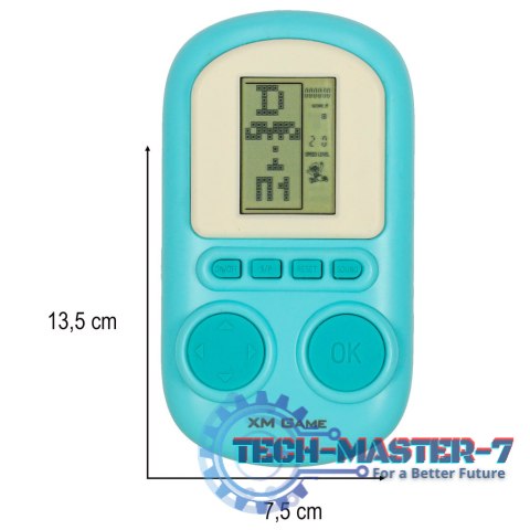 Gra elektroniczna zręcznościowa konsola przenośna niebieska Gra elektroniczna zręcznościowa konsola przenośna niebieska