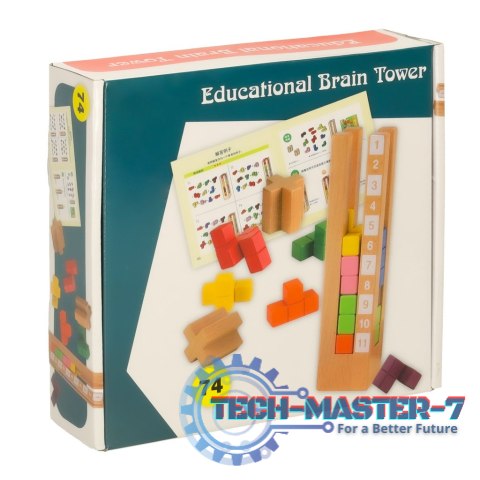Klocki drewniane edukacyjne układanka Montessori kolorowe Klocki drewniane edukacyjne układanka Montessori kolorowe