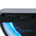 Lampka LED Gamingowa RGB głośnik ładowarka indukcyjna czarna