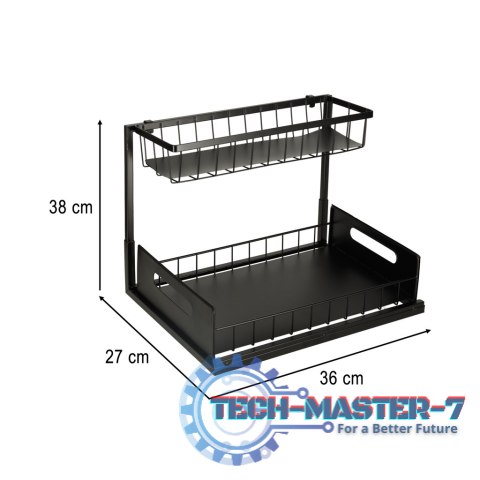 Organizer szafka półka kuchenna kosz pod zlew umywalkę wysuwana półka pojemnik 2-poziomowy metal Organizer szafka półka kuchenna kosz pod zlew umywalkę wysuwana półka pojemnik 2-poziomowy metal
