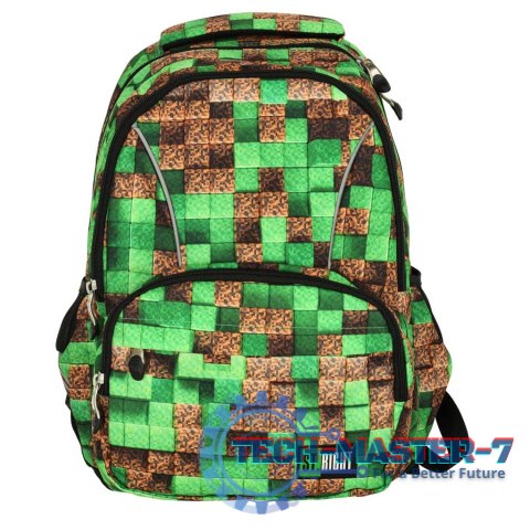 Plecak szkolny młodzieżowy St. Right Pixel Cubes Plecak szkolny młodzieżowy St. Right Pixel Cubes