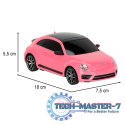 Samochód zdalnie sterowany Rastar 76200 Volkswagen Beetle 1:24 różowy