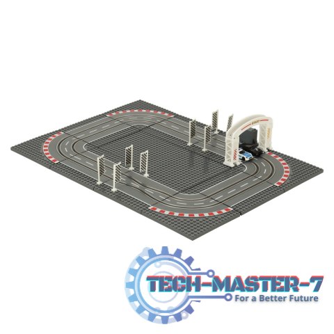 Tor samochodowy wyścigowy policyjny elektryczny + 2 auta klocki konstrukcyjne GD-01 Tor samochodowy wyścigowy policyjny elektryczny + 2 auta klocki konstrukcyjne GD-01