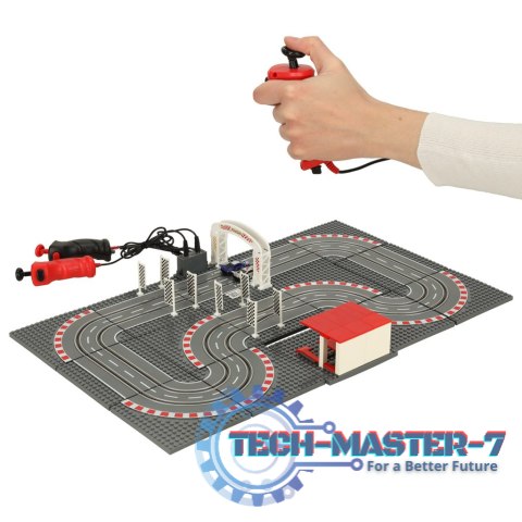 Tor samochodowy wyścigowy policyjny elektryczny + 2 auta klocki konstrukcyjne GD-02 Tor samochodowy wyścigowy policyjny elektryczny + 2 auta klocki konstrukcyjne GD-02