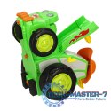 Traktor ciągnik zdalnie sterowany na pilota RC skaczący tańczący dźwięk zielony