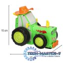 Traktor ciągnik zdalnie sterowany na pilota RC skaczący tańczący dźwięk zielony