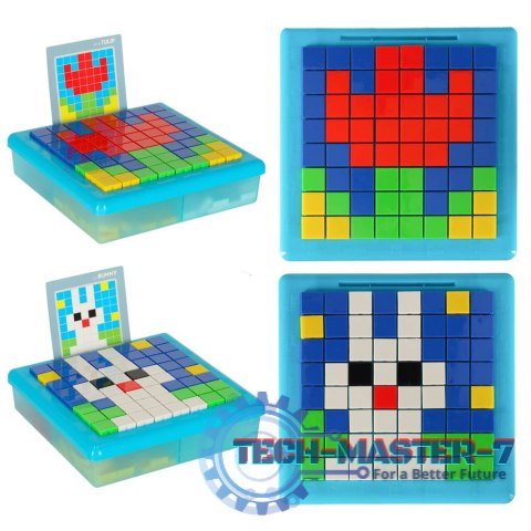 Układanka kreatywna logiczna klocki puzzle mozaika 175 elementów Układanka kreatywna logiczna klocki puzzle mozaika 175 elementów