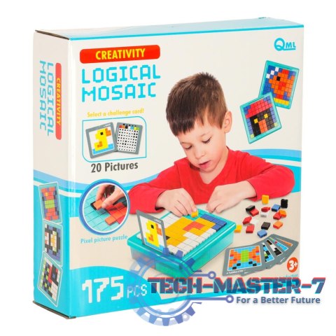Układanka kreatywna logiczna klocki puzzle mozaika 175 elementów Układanka kreatywna logiczna klocki puzzle mozaika 175 elementów
