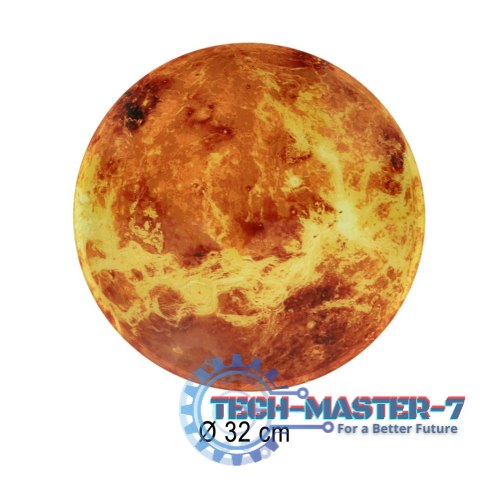 Zegar ścienny planeta mars z wyświetlaczem LED 32 cm pomarańczowy Zegar ścienny planeta mars z wyświetlaczem LED 32 cm pomarańczowy
