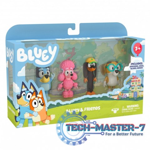 Figurki Bluey 4-pak Przyjaciele