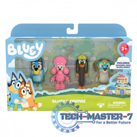 Figurki Bluey 4-pak Przyjaciele Figurki Bluey 4-pak Przyjaciele