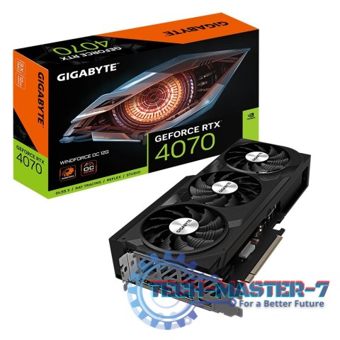 Karta graficzna GeForce RTX 4070 WINDFORCE 12GB GDDR6X 192bit 3DP/HDMI