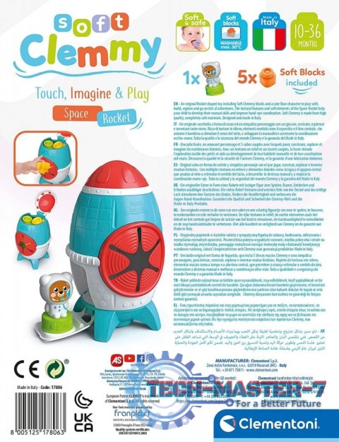 Klocki Clemmy Rakieta Sensoryczna Clemmy Klocki Clemmy Rakieta Sensoryczna Clemmy