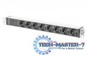 Listwa zasilająca PDU 19" Rack, 8x gniazdo schuko, 2.0m, 1x wtyk C14, 10A Aluminiowa