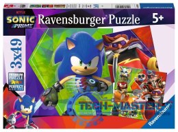 Puzzle 3x49 elementów Sonic Prime