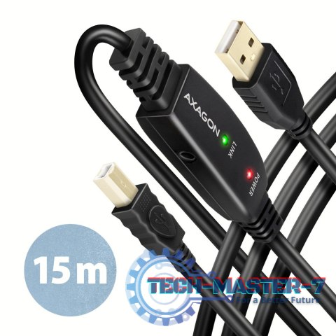 ADR-215B USB 2.0 A-M -> B-M aktywny kabel połączeniowy/wzmacniacz 15m