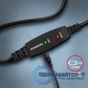 ADR-215B USB 2.0 A-M -> B-M aktywny kabel połączeniowy/wzmacniacz 15m